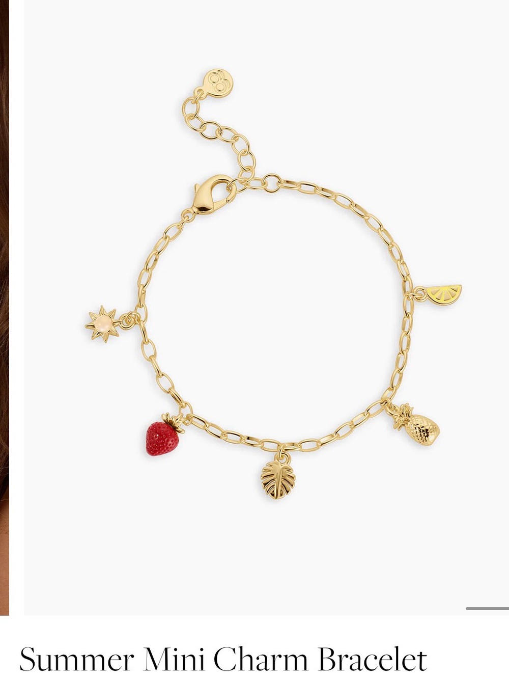 Gorjana summer mini charm bracelet